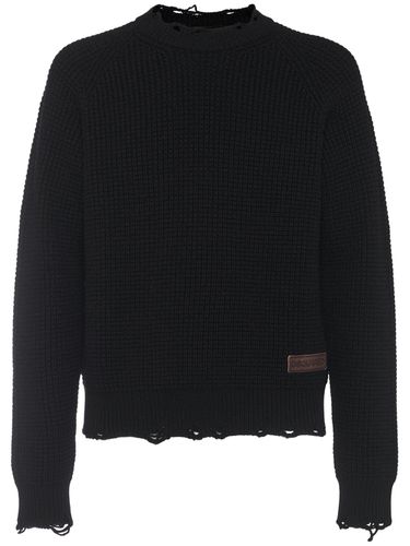 Pull-over À Effet Usé À Col Ras-du-cou - DSQUARED2 - Modalova