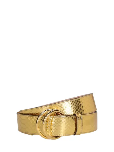 Ceinture En Cuir Jackie - MICHAEL KORS COLLECTION - Modalova