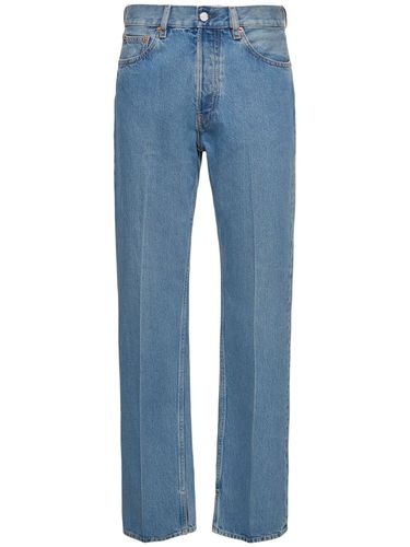 Jean En Denim De Coton Avec Étiquette - GUCCI - Modalova