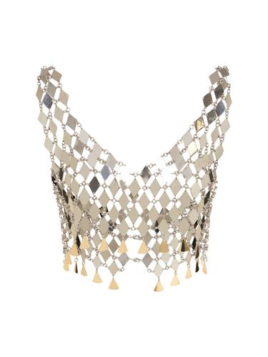 Crop Top À Sequins Géométriques - RABANNE - Modalova