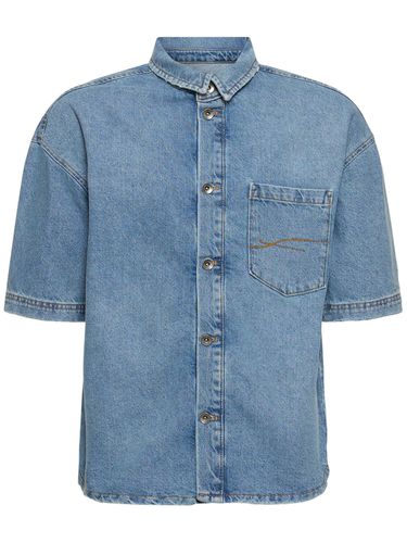 Chemise En Denim Léger À Manches Courtes - FLÂNEUR - Modalova