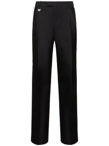 Pantalon Ample En Laine Et Soie - BURBERRY - Modalova