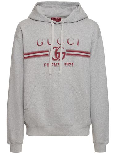 Sweat-shirt En Jersey De Coton À Logo - GUCCI - Modalova