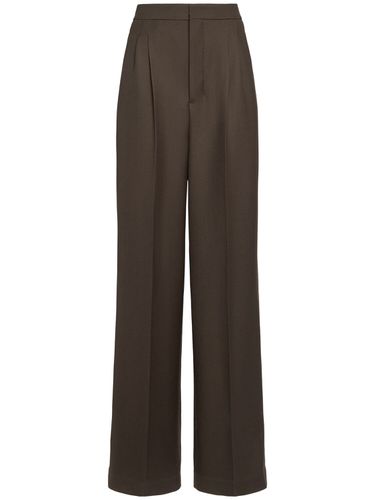 Pantalon Ample En Laine Taille Haute - AMI PARIS - Modalova