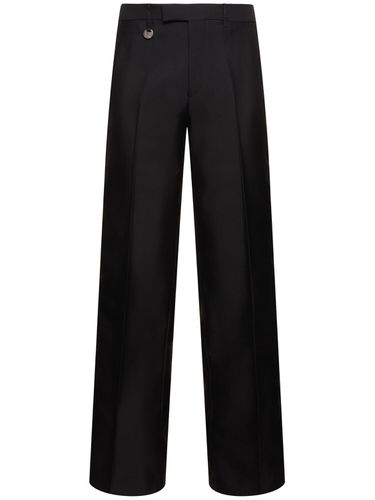 Pantalon De Costume En Laine Et Soie - BURBERRY - Modalova