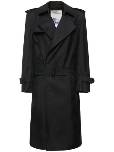 Trench En Gabardine À Double Boutonnage & Ceinture - BURBERRY - Modalova