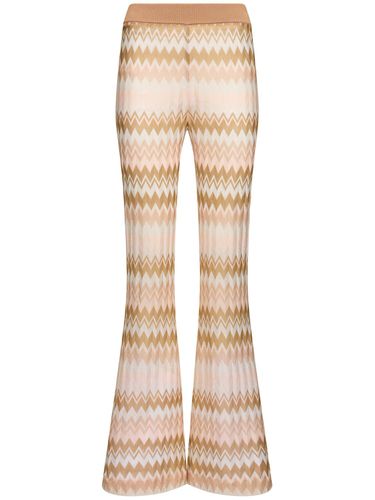 Pantalon Évasé En Maille De Lamé De Viscose - MISSONI - Modalova