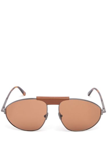 Lunettes De Soleil Oversize En Métal Ken - TOM FORD - Modalova