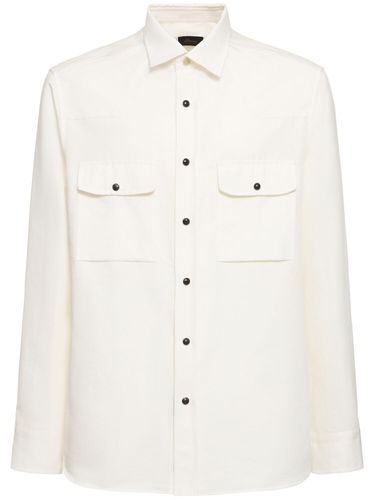 Chemise Western En Coton Et Lin - BRIONI - Modalova