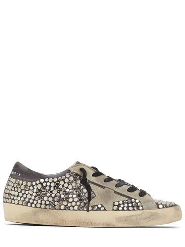 Sneakers En Cuir Clouté Super-star 20 Mm - GOLDEN GOOSE - Modalova