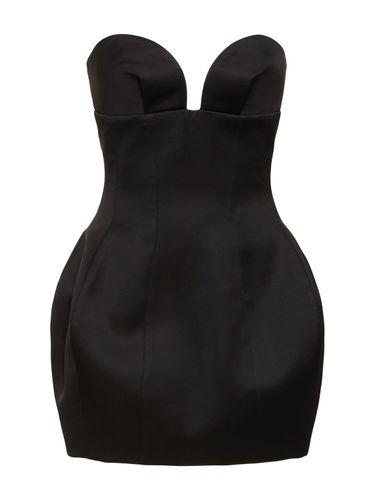 Robe Bustier Courte En Satin - MÔNOT - Modalova