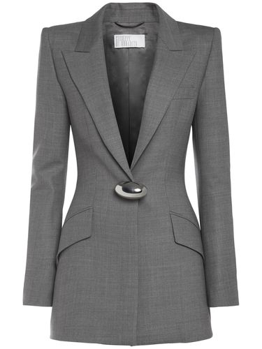 Blazer En Laine Stretch - GIUSEPPE DI MORABITO - Modalova