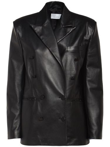 Blazer En Cuir - GIUSEPPE DI MORABITO - Modalova