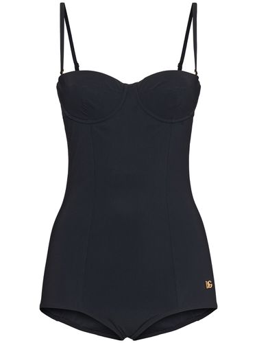 Maillot De Bain Une Pièce À Balconnet En Jersey - DOLCE & GABBANA - Modalova