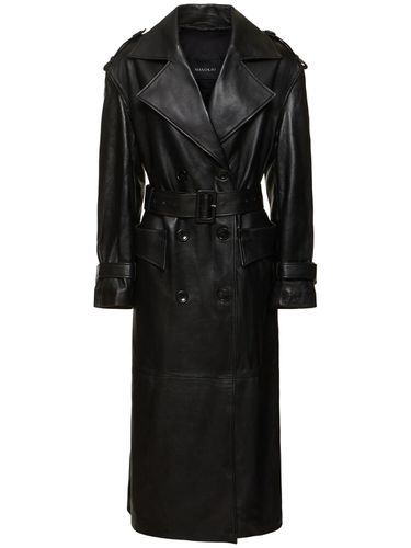 Trench-coat Oversize En Cuir - MANOKHI - Modalova