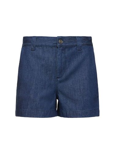 Short En Denim De Coton - GUCCI - Modalova