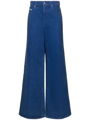 Jean Ample En Denim Taille Mi-haute - MARNI - Modalova