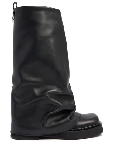 Bottes Combat En Cuir Robin 30 Mm - THE ATTICO - Modalova