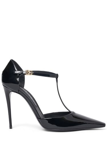 Escarpins En Cuir Verni Mun 105 Mm - DOLCE & GABBANA - Modalova