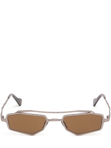 Lunettes De Soleil Carrées En Métal Z23 - KUBORAUM BERLIN - Modalova