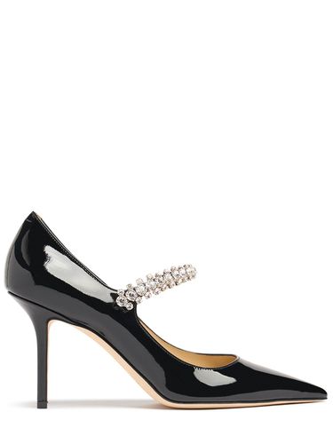 Escarpins En Cuir Verni Bling 85 Mm - JIMMY CHOO - Modalova