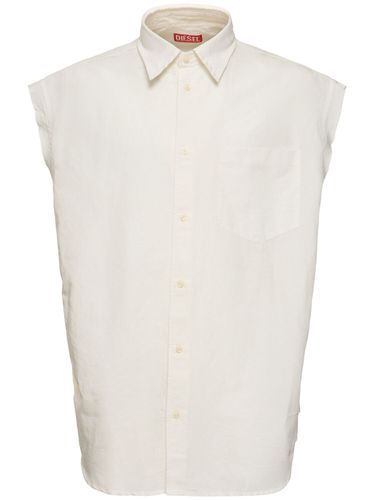 Chemise Sans Manches En Coton Et Lin S-simens - DIESEL - Modalova