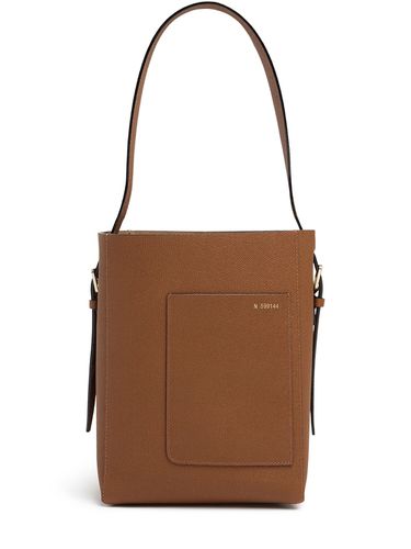 Petit Sac Cabas En Cuir Grainé Souple Bucket - VALEXTRA - Modalova