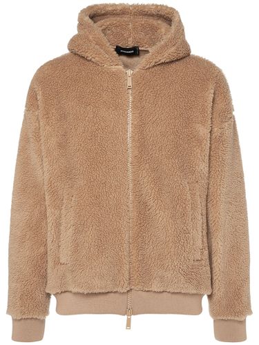 Sweat-shirt Zippé Décontracté En Teddy À Capuche - DSQUARED2 - Modalova