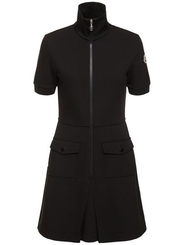 Robe Polo En Viscose Mélangée - MONCLER - Modalova