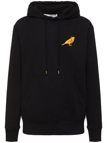 Sweat-shirt En Coton Brodé À Capuche Canary - JW ANDERSON - Modalova