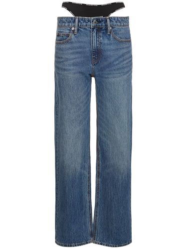 Jean Décontracté En Denim De Coton Taille Mi-haute - ALEXANDER WANG - Modalova