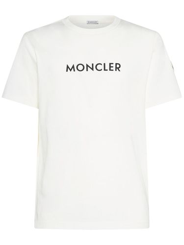 T-shirt En Jersey De Coton À Logo - MONCLER - Modalova