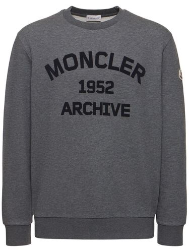 Sweat-shirt En Coton Léger À Logo - MONCLER - Modalova