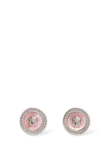 Boucles D'oreilles En Nacre Medusa - VERSACE - Modalova