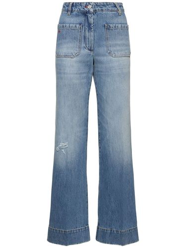 Jean Ample En Denim Taille Haute Alina - VICTORIA BECKHAM - Modalova