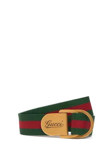 Ceinture Réversible En Cuir D-ring 4 Cm - GUCCI - Modalova