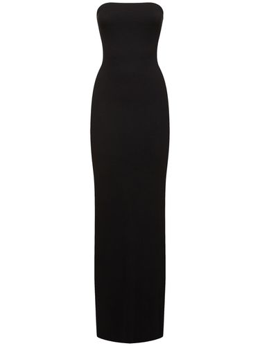 Robe Bustier Longue En Jersey - ÉTERNE - Modalova