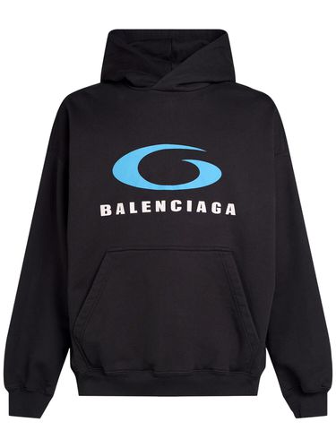 Sweat En Coton Imprimé À Capuche Icon - BALENCIAGA - Modalova