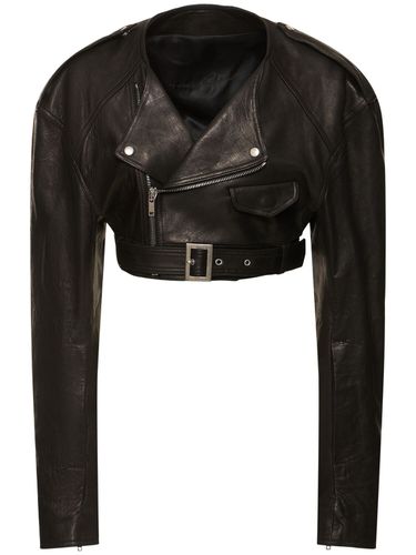 Veste De Motard En Cuir - RICK OWENS - Modalova