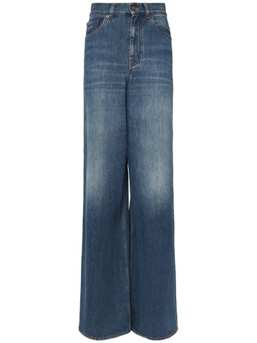 Jean Ample En Denim Taille Haute - CHLOÉ - Modalova