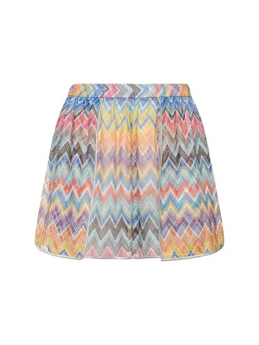 Short Élastique En Lurex À Chevrons - MISSONI - Modalova