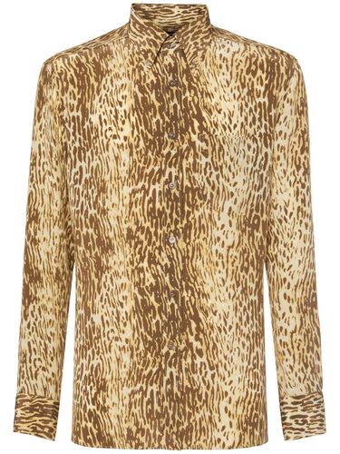 Chemise Fluide En Soie 70’s Animalier - TOM FORD - Modalova