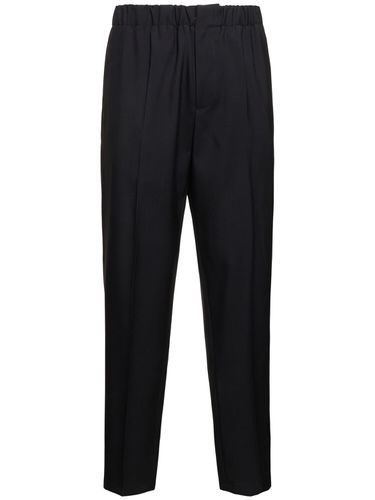 Pantalon Court Relaxed Fit En Gabardine De Laine - JIL SANDER - Modalova