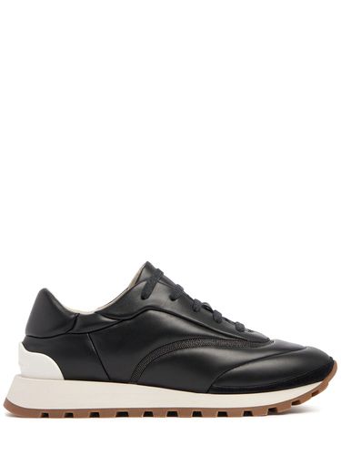 Sneakers Basses En Cuir - BRUNELLO CUCINELLI - Modalova