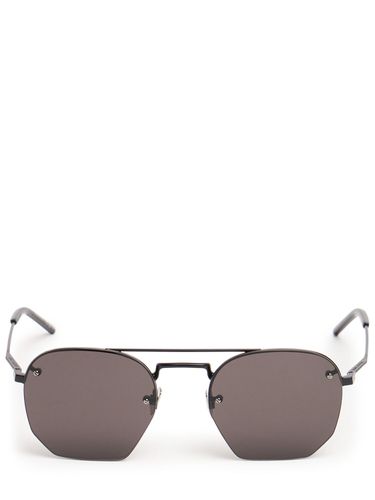 Lunettes De Soleil En Métal Sl 422 - SAINT LAURENT - Modalova