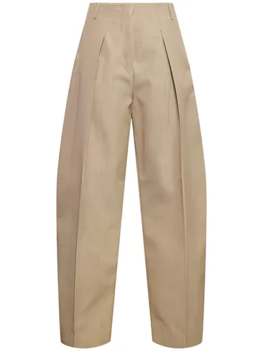 Pantalon Ample En Laine Mélangée Le Pantalon Ovalo - JACQUEMUS - Modalova