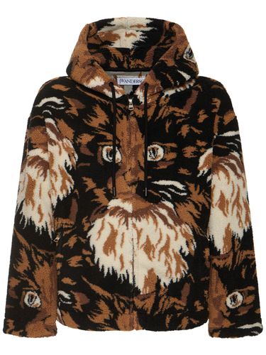 Veste En Acrylique Mélangé Imprimé À Capuche - JW ANDERSON - Modalova