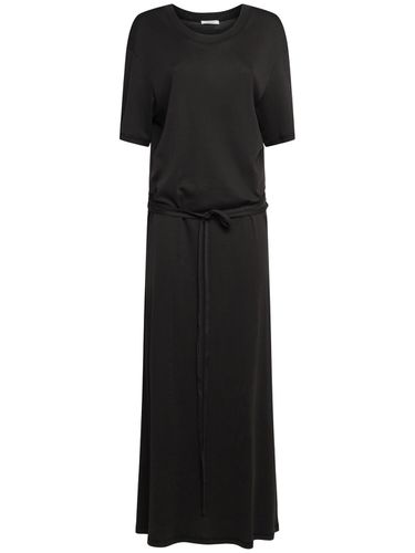 Robe T-shirt En Jersey Côtelé Avec Ceinture - LEMAIRE - Modalova