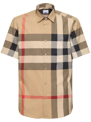 Chemise En Popeline De Coton À Carreaux Summerton - BURBERRY - Modalova