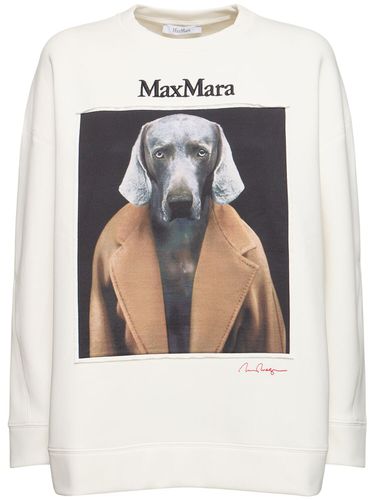 Sweat-shirt En Jersey De Coton Imprimé Bacco - MAX MARA - Modalova